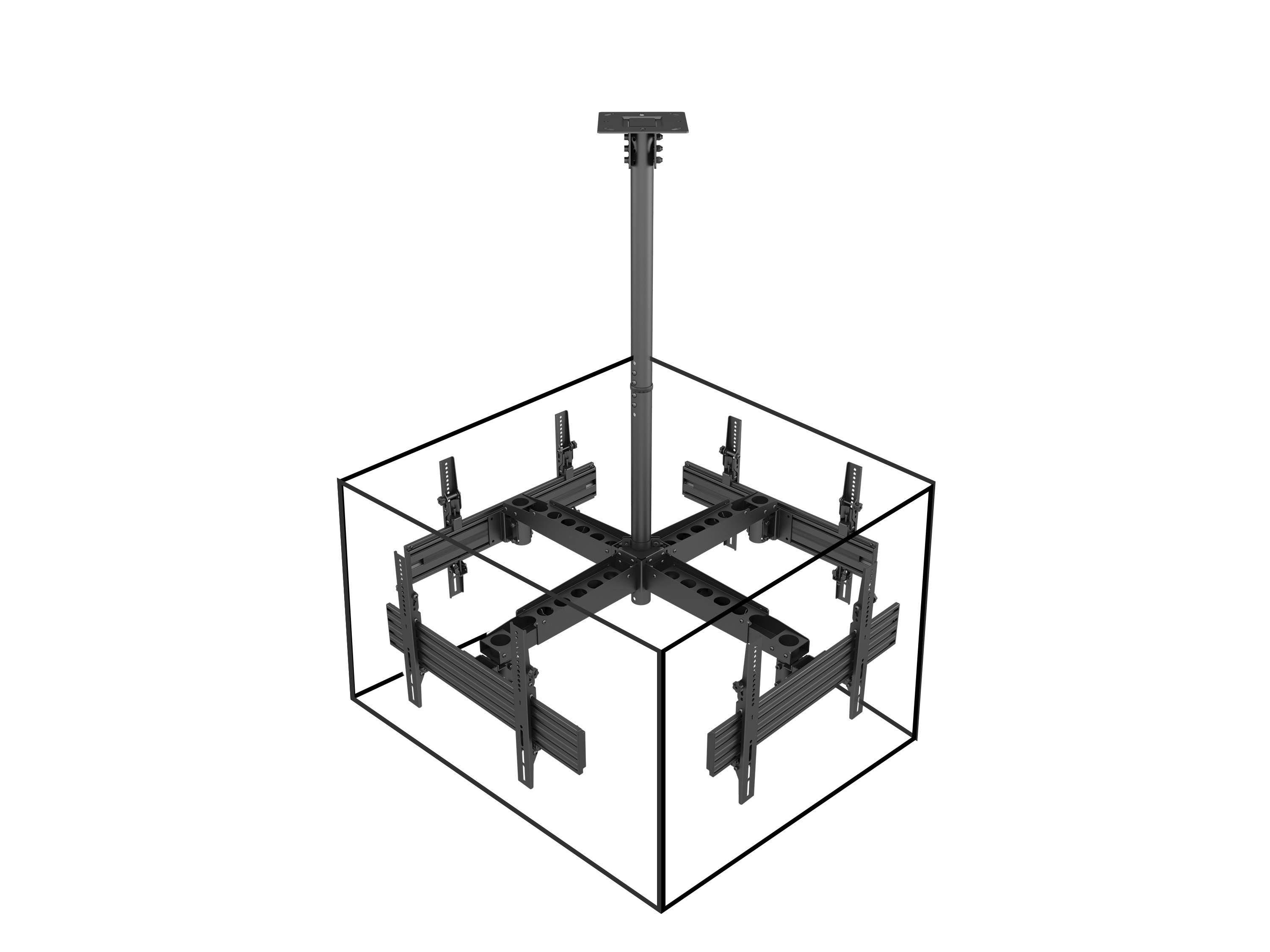 Equip Pro - Klammer - Kunststoff, Aluminium, Stahl - Schwarz - Bildschirmgröße: 81.3-165.1 cm (32"-65")