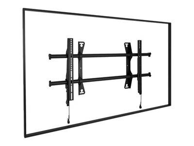Chief Fusion Large Fixed Display Wall Mount - For Displays 42-86"" - Black - Befestigungskit (2 Verbindungsklammern