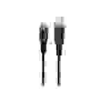 Lindy - Lightning-Kabel - USB-C männlich bis Lightning männlich - 50 cm - abgeschirmt - Schwarz - rund, unterstützt Power Delivery 2,0 - für Apple