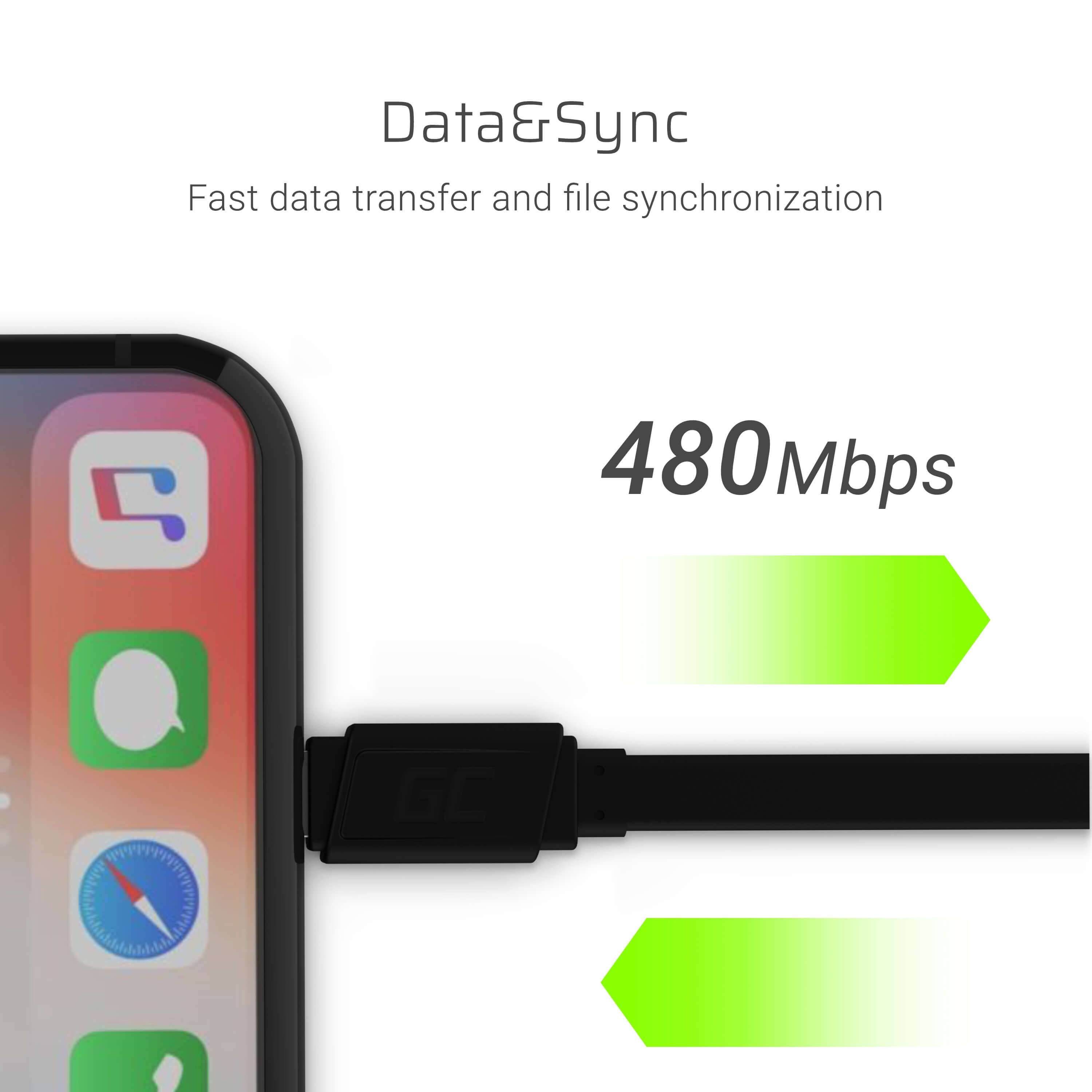 Green Cell GCmatte - Lightning-Kabel - USB männlich zu Lightning männlich
