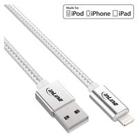 INLINE - Lightning USB Kabel - für iPad - iPhone - iPod - silber/Alu - 1m MFi-zert.