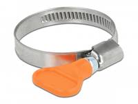 Delock - Schlauchschelle - geeignet für 30 - 45 mm Schlauch - orange (Packung mit 5)