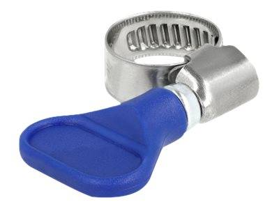 Delock - Schlauchschelle - geeignet für 10 - 16 mm Schlauch - Blau (Packung mit 5)