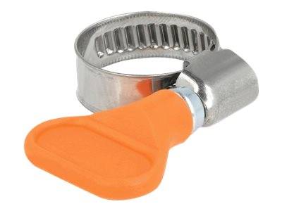 Delock - Schlauchschelle - geeignet für 12 - 20 mm Schlauch - orange (Packung mit 5)