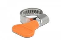 Delock - Schlauchschelle - geeignet für 12 - 20 mm Schlauch - orange (Packung mit 5)