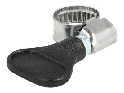 Delock - Schlauchschelle - geeignet für 8 - 12 mm Schlauch - Schwarz (Packung mit 5)