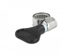Delock - Schlauchschelle - geeignet für 8 - 12 mm Schlauch - Schwarz (Packung mit 5)