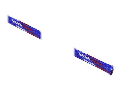 Delock Geflechtschlauch - dehnbar - 2 m - weiß - Blau - Rot
