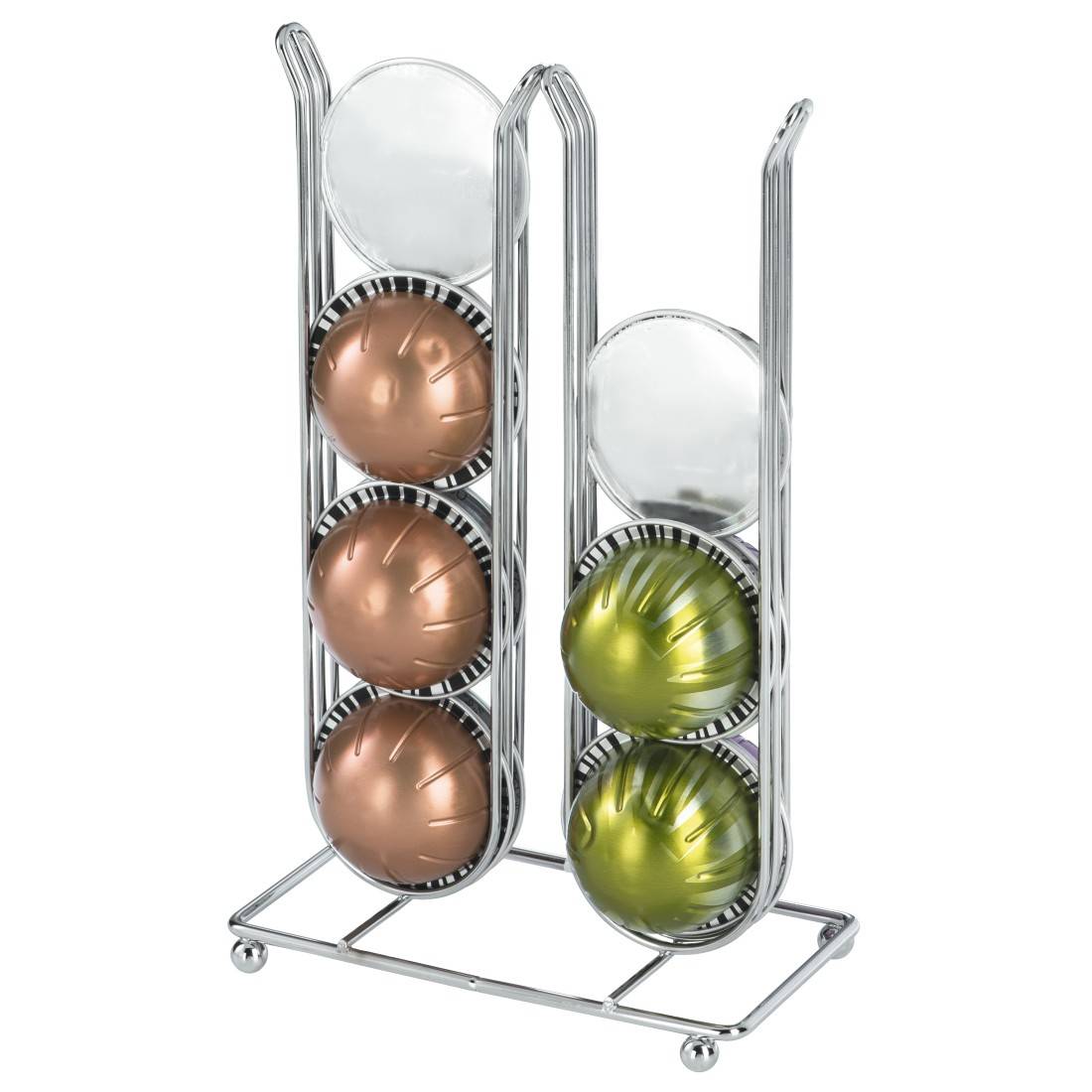 Xavax Pilastro, 16 Kapseln, Edelstahl, Silber, Dolce Gusto, Nespresso Vertuo, 150 mm, 238 mm