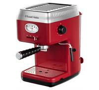 Russell Hobbs Retro, Espressomaschine, 1,1 l, Gemahlener Kaffee, 1350 W, Rot
