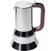 Alessi 9090/1, Mokka-Kanne, Edelstahl, Edelstahl, 1 Tassen, 95 mm, 150 mm