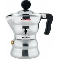 Alessi Moka, Mokka-Kanne, Aluminium, Aluminium, 70 mm, 138 mm