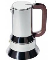 Alessi 9090/6, Mokka-Kanne, Edelstahl, Edelstahl, 6 Tassen, 125 mm, 205 mm