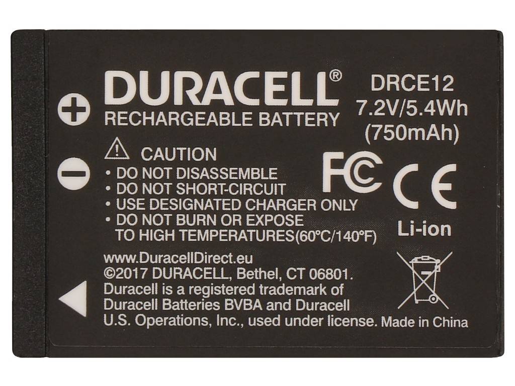 Duracell - Batterie - Li-Ion - 800 mAh - für Canon EOS 100D, Kiss M, Kiss X7, M, M10, M100, M2, M50, Rebel SL1