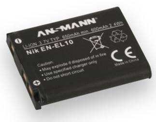 ANSMANN A-Nik EN EL 10 - Batterie - Li-Ion - 650 mAh