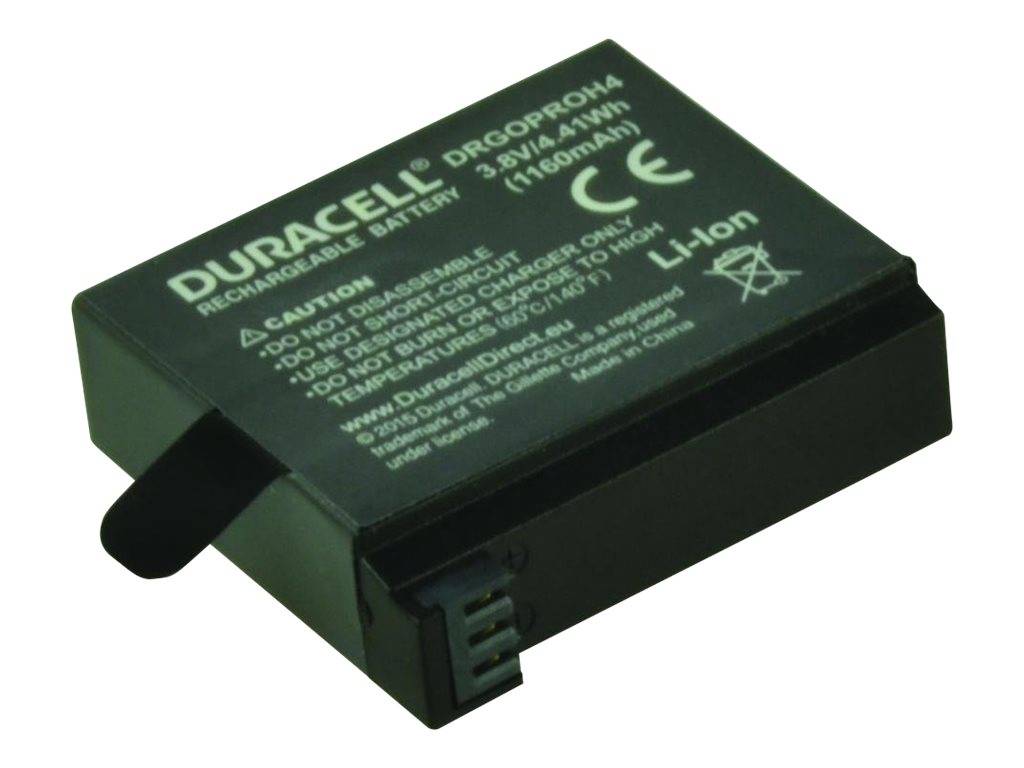 Duracell DRGOPROH4-X2 - GoPro - 1160 mAh - 3,8 V - Lithium-Ion (Li-Ion) - Action