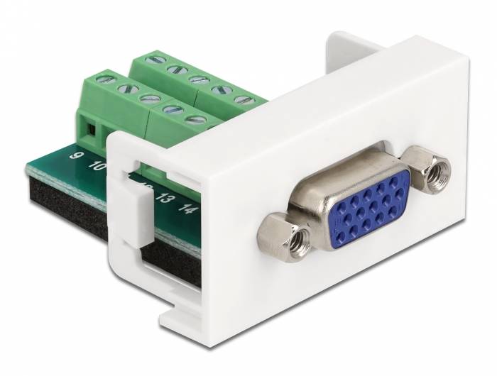 Delock Easy 45 - Modulares Faceplate-Snap-In
