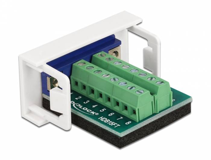 Delock Easy 45 - Modulares Faceplate-Snap-In