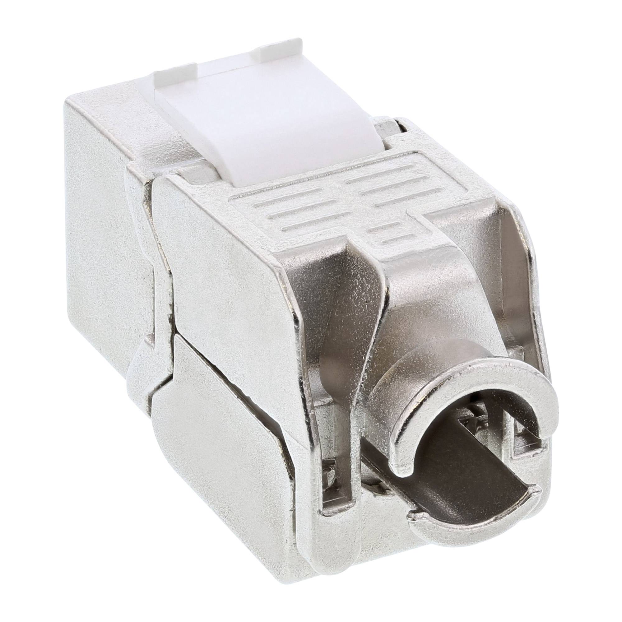 INLINE - Keystone RJ45 Buchse / LSA Einsatz - SNAP-In - Cat.6a - schmale Bauform