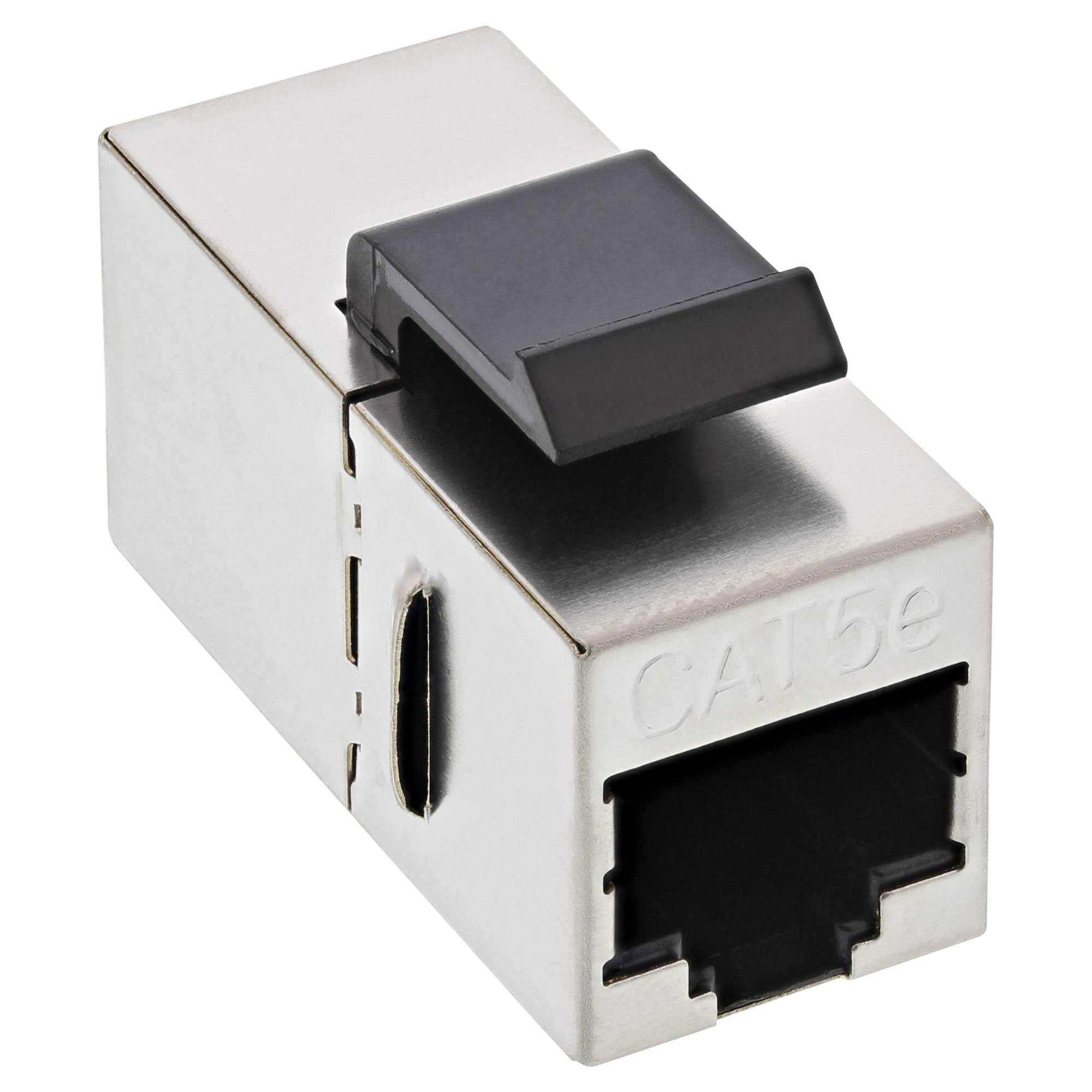 INLINE - Keystone RJ45 Buchse / Buchse Einsatz - SNAP-In - Cat.5e