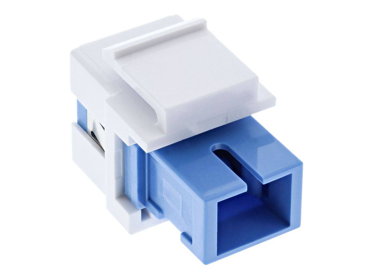 INLINE - LWL Keystone Snap-in Kupplung - Simplex SC/SC - singlemode - Keramik-Hülse