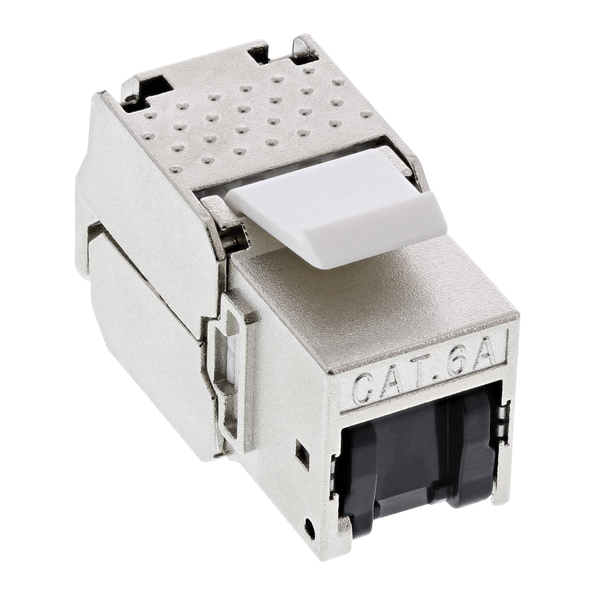 INLINE - Keystone RJ45 Buchse - SNAP-In - Cat.6a - mit Staubschutz schwarz