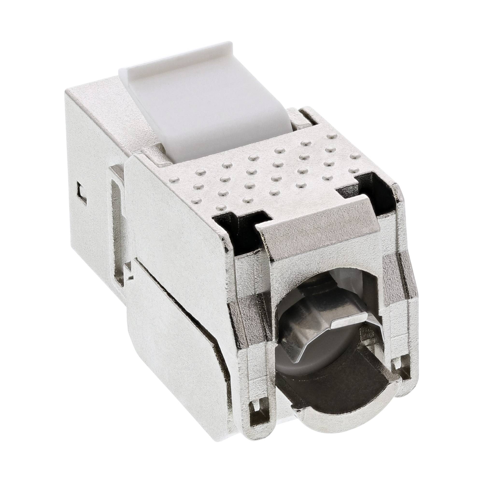 INLINE - Keystone RJ45 Buchse - SNAP-In - Cat.6a - mit Staubschutz schwarz