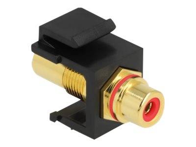 Delock - Modulare Eingabe - RCA - Schwarz, roter