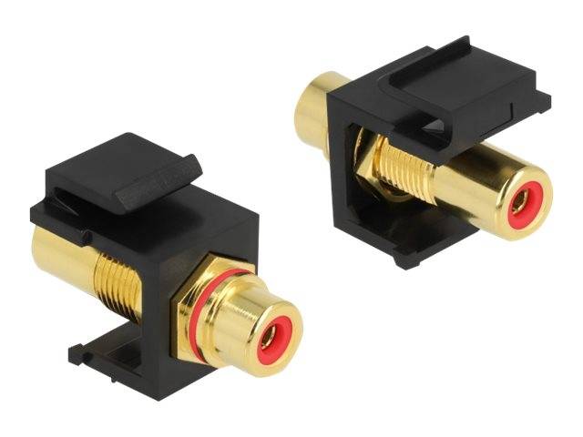 Delock - Modulare Eingabe - RCA - Schwarz, roter