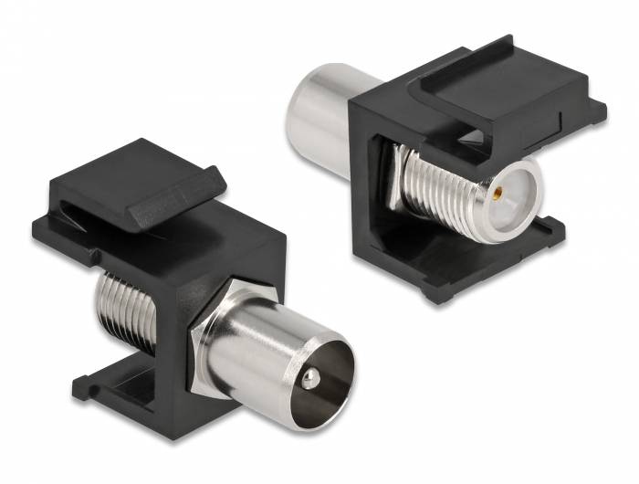 Delock Keystone Module IEC male > F female - Modulare Eingabe