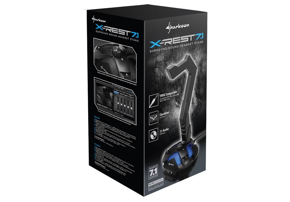 Sharkoon X-Rest 7.1 - Soundkarte - Stereo - USB