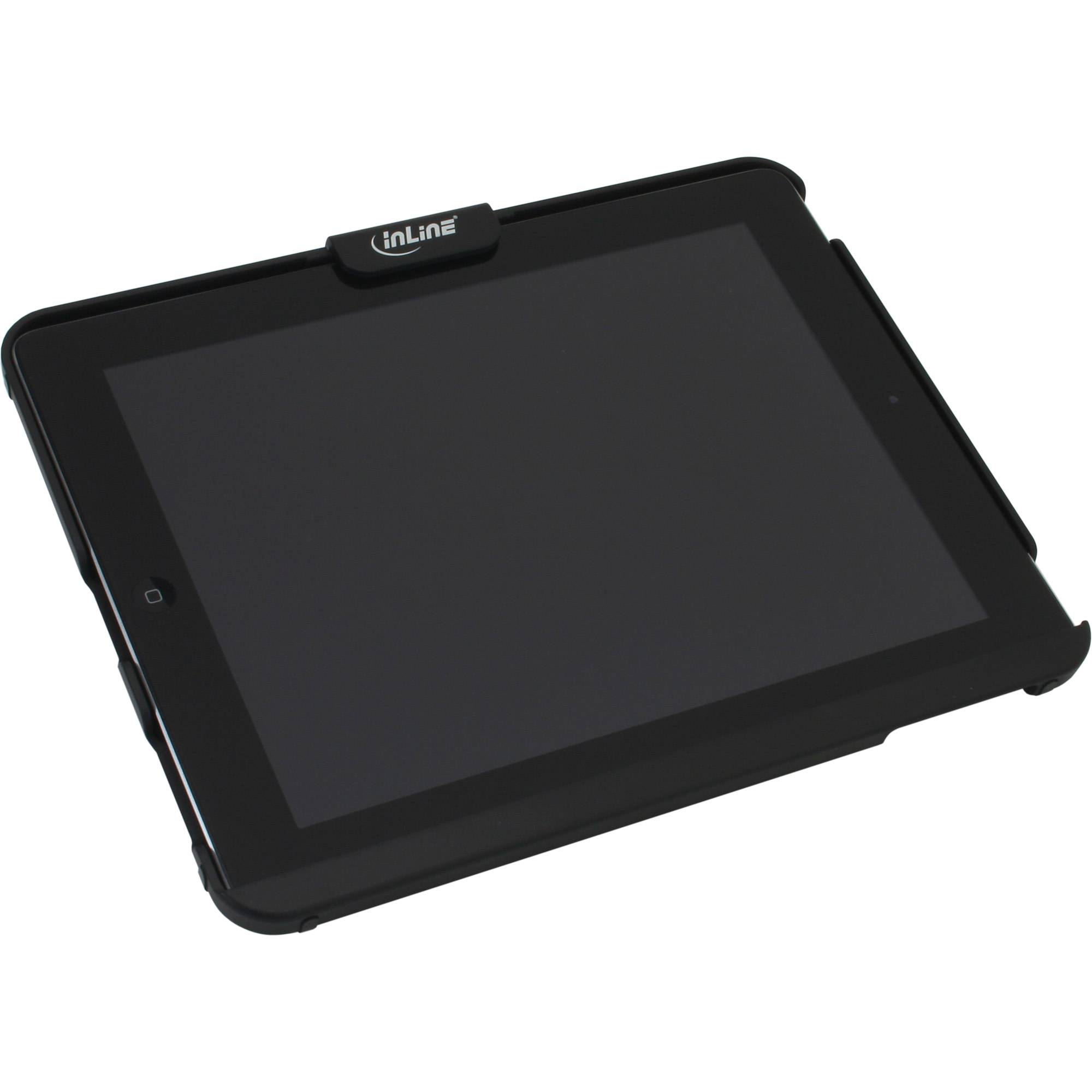 InLine - Aufstellung für Tablett - verriegelbar - Schwarz - für Apple iPad (3. Generation)