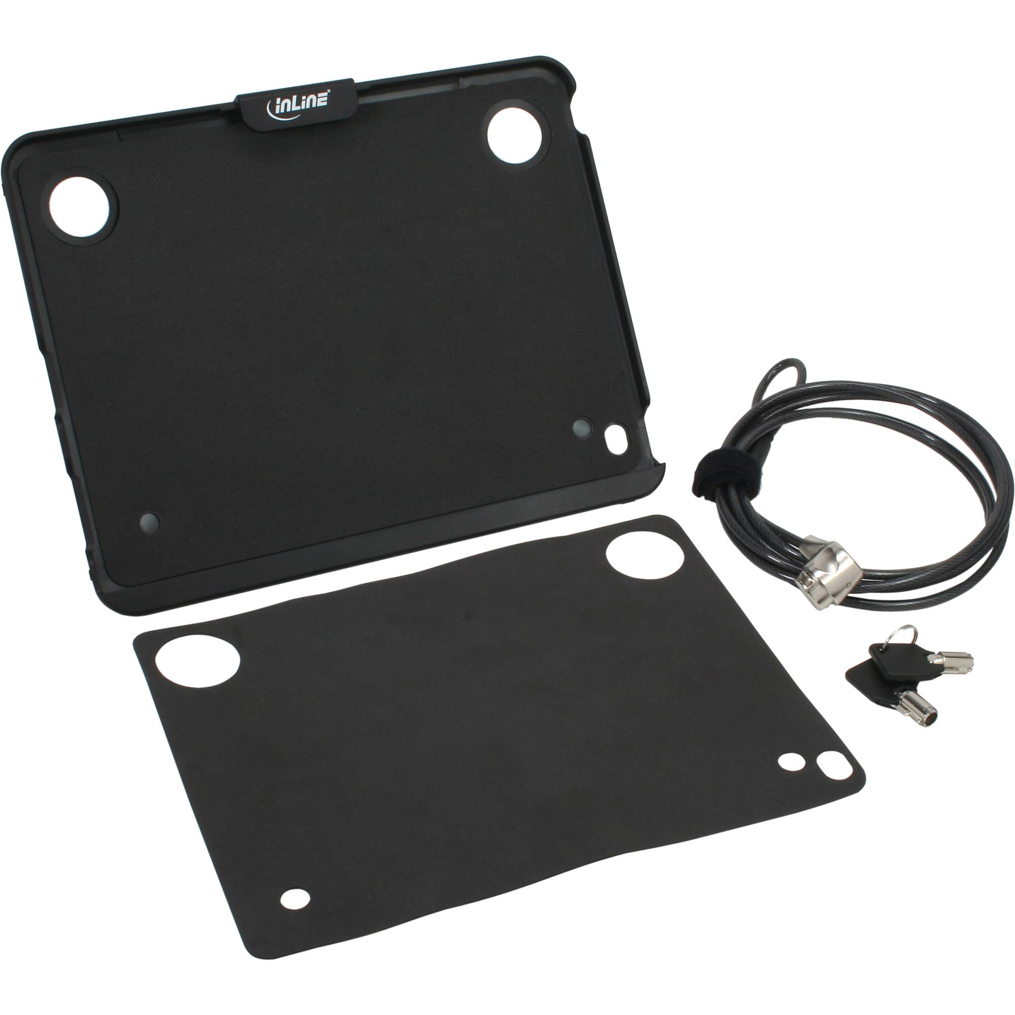 InLine - Aufstellung für Tablett - verriegelbar - Schwarz - für Apple iPad (3. Generation)