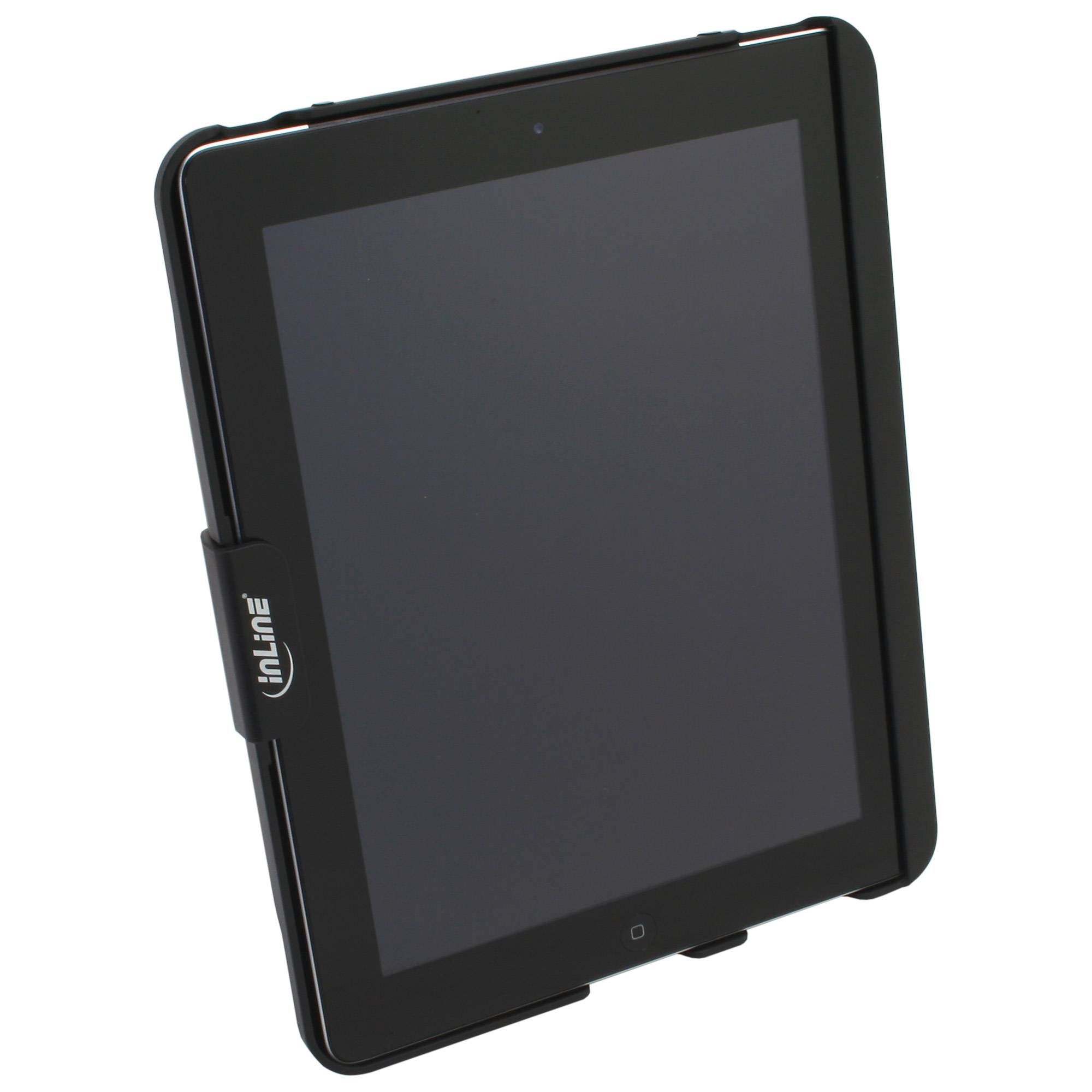 InLine - Aufstellung für Tablett - verriegelbar - Schwarz - für Apple iPad (3. Generation)