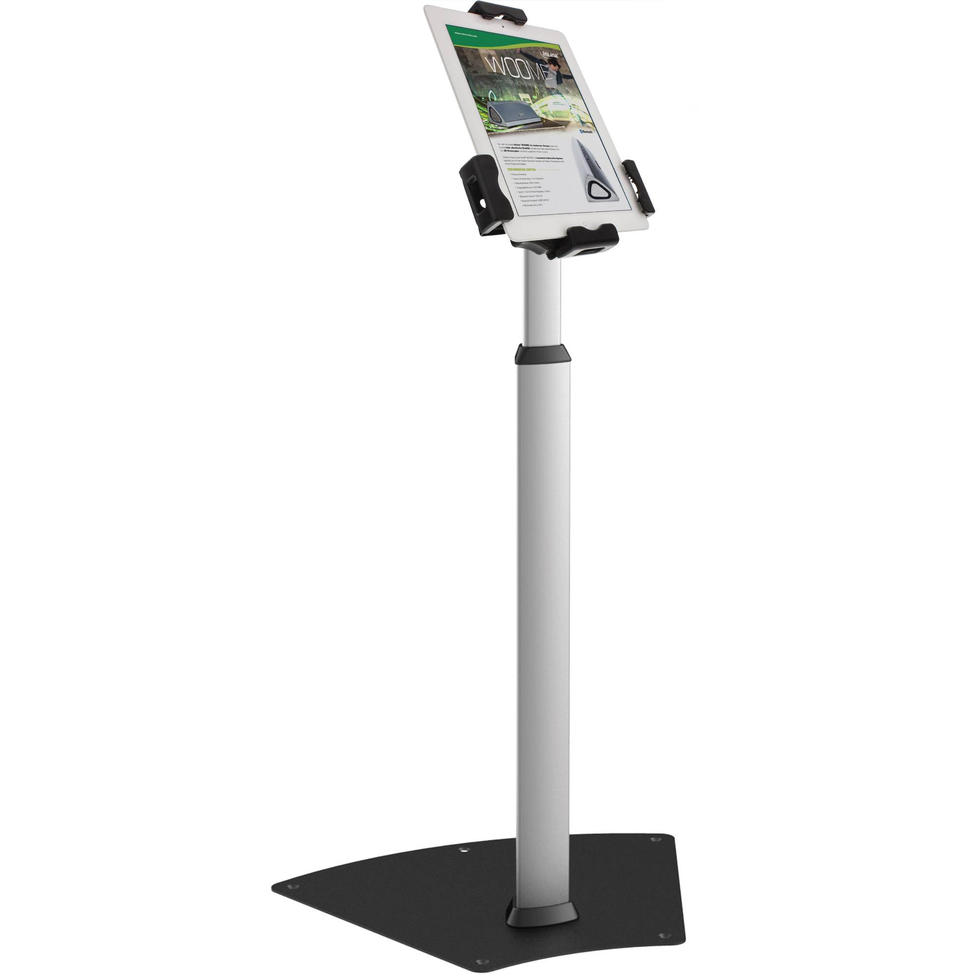 InLine 23166B, tablet/UMPC, Passive Halterung, Indoor, Schwarz, Silber
