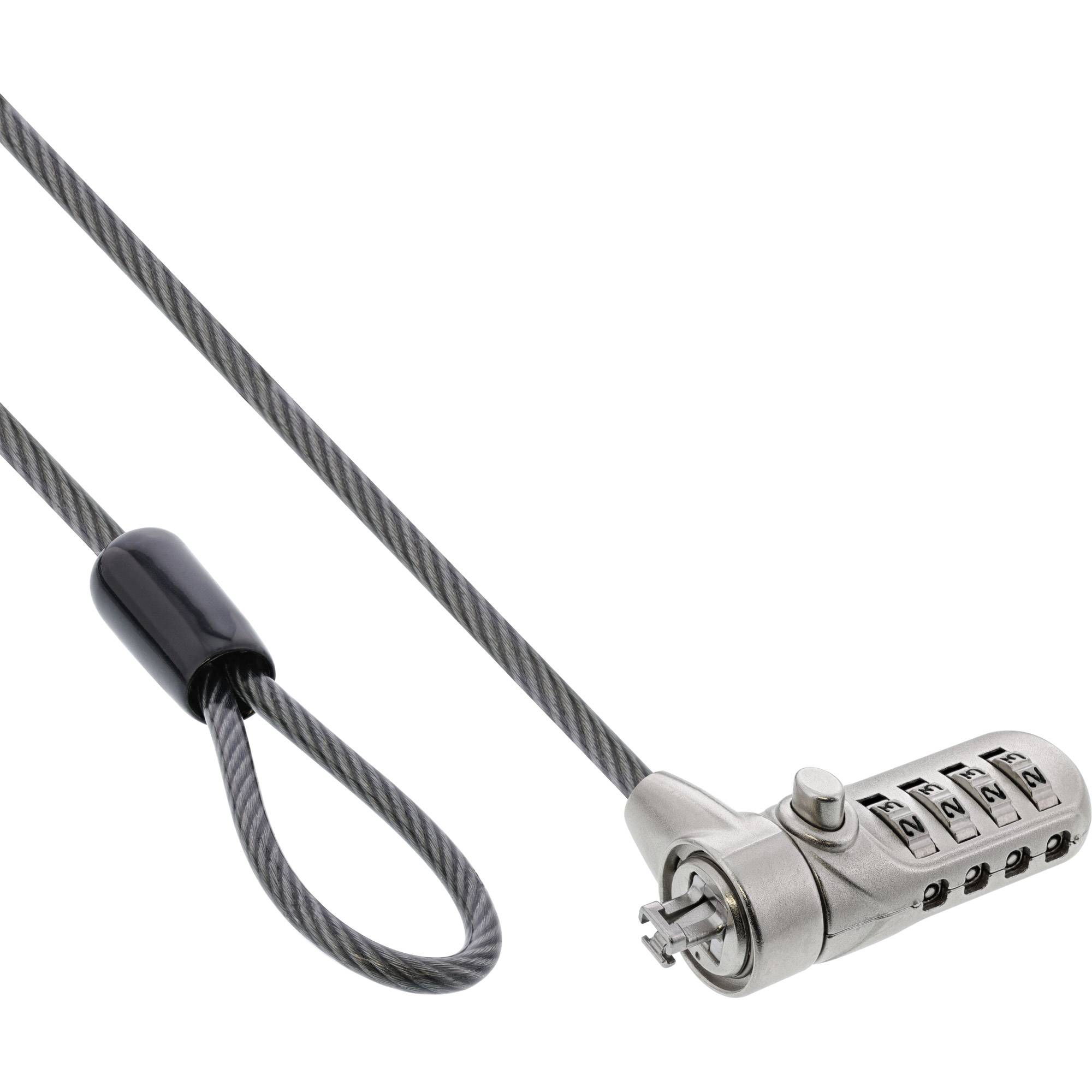 INLINE - Notebook Sicherheitsschloss - mit Zahlenkombination - 4,4mm x 2m