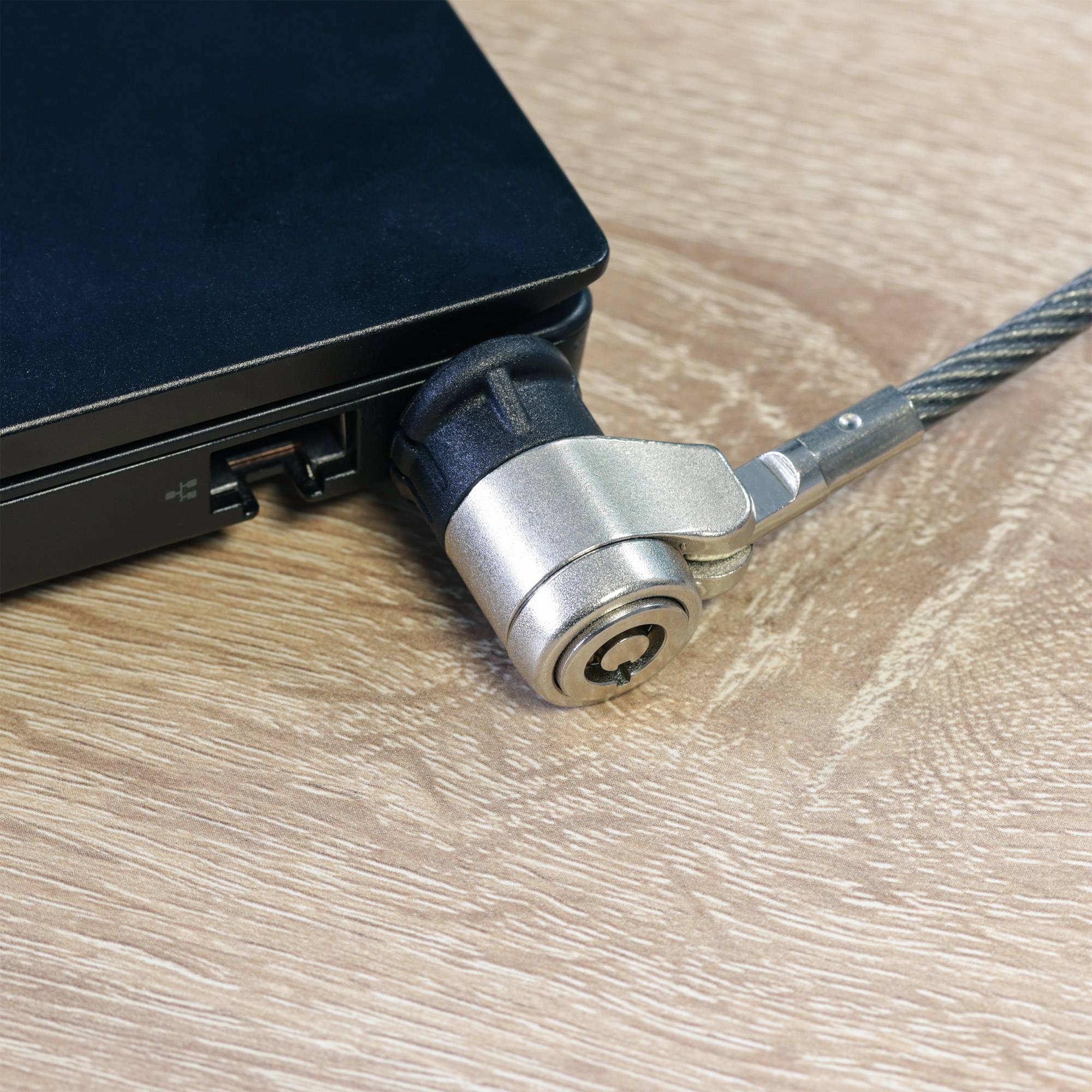 INLINE - Notebook Sicherheitsschloss - mit Schlüssel - 4,4mm x 2m