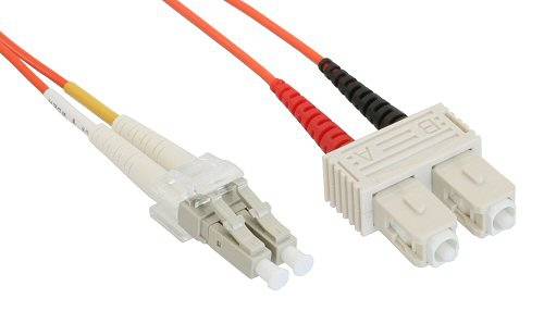 InLine LWL Duplex Kabel - LC/SC - 50/125µm - OM2 - 5m - 5 m - Glasfaser - 50/125