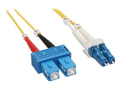 INLINE - LWL Duplex Kabel - LC/SC - 9/125µm - OS2 - 3m
