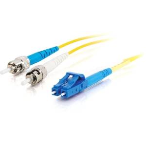 C2G LC-ST 10Gb 50/125 OM3 Duplex Multimode PVC Fiber Optic Cable (LSZH)
