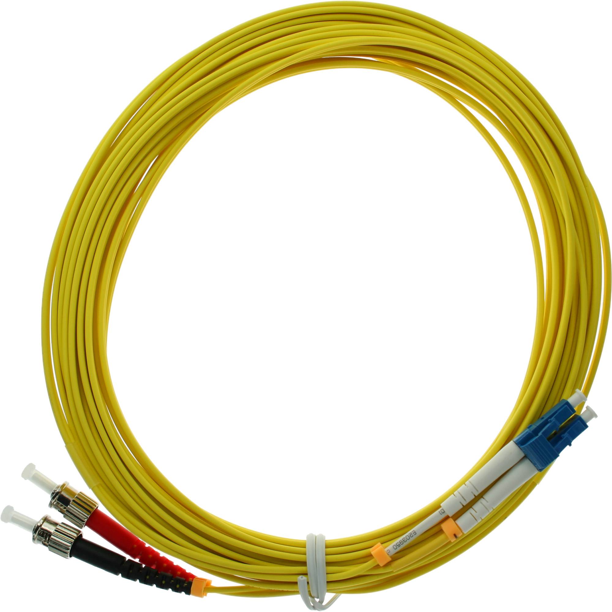 INLINE - LWL Duplex Kabel - LC/ST - 9/125µm - OS2 - 10m