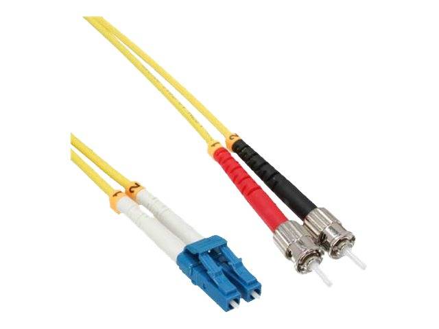 INLINE - LWL Duplex Kabel - LC/ST - 9/125µm - OS2 - 10m