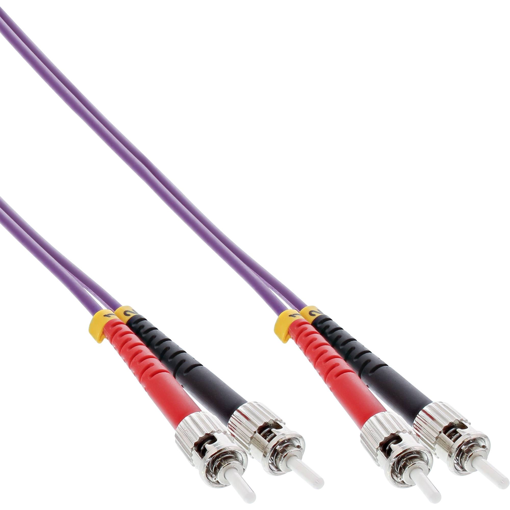 INLINE - LWL Duplex Kabel - ST/ST - 50/125µm - OM4 - 15m