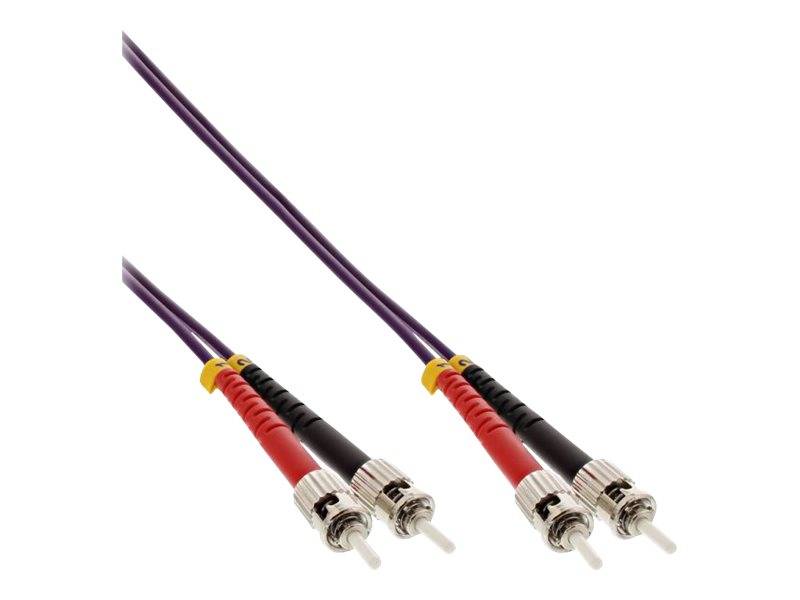INLINE - LWL Duplex Kabel - ST/ST - 50/125µm - OM4 - 15m