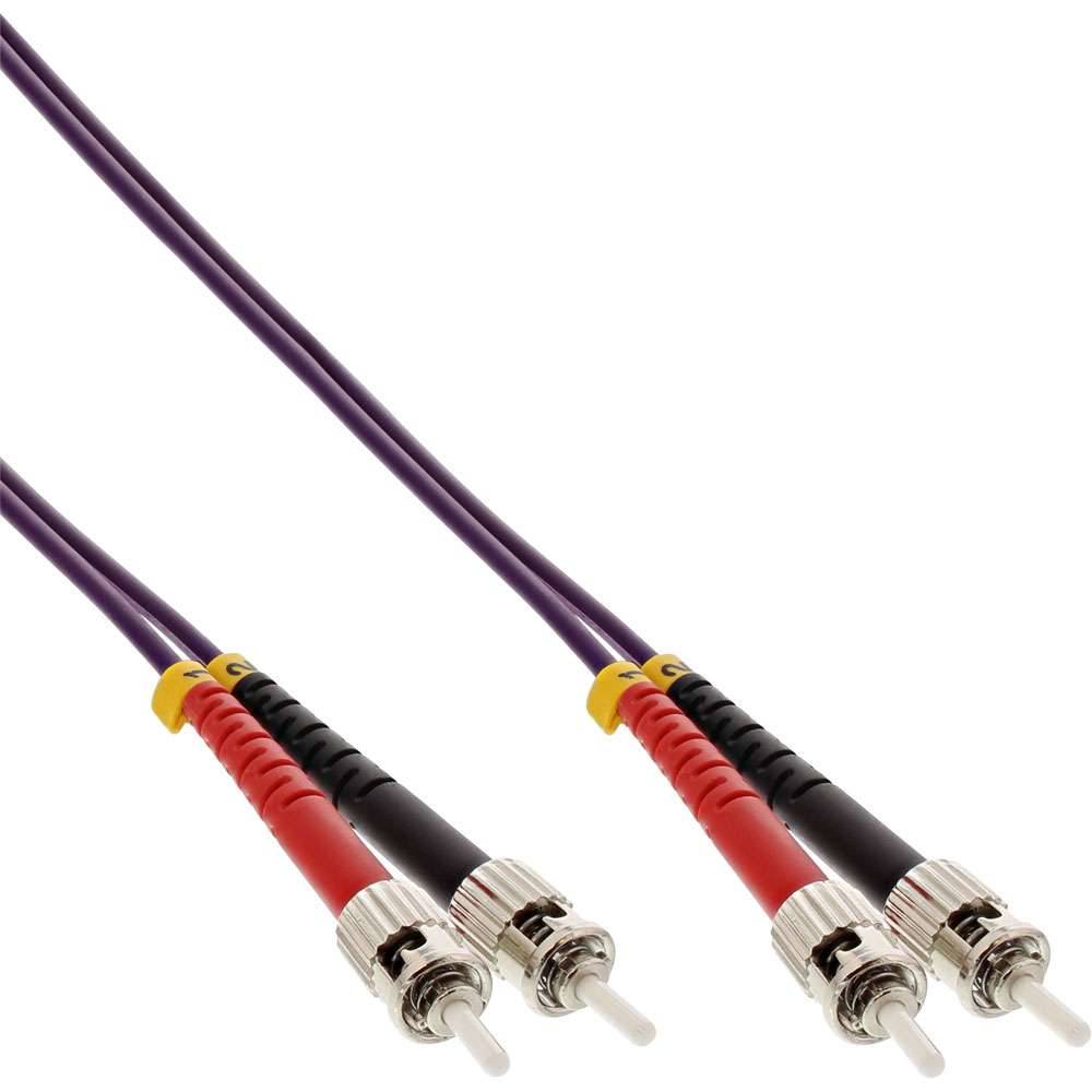 INLINE - LWL Duplex Kabel - ST/ST - 50/125µm - OM4 - 15m