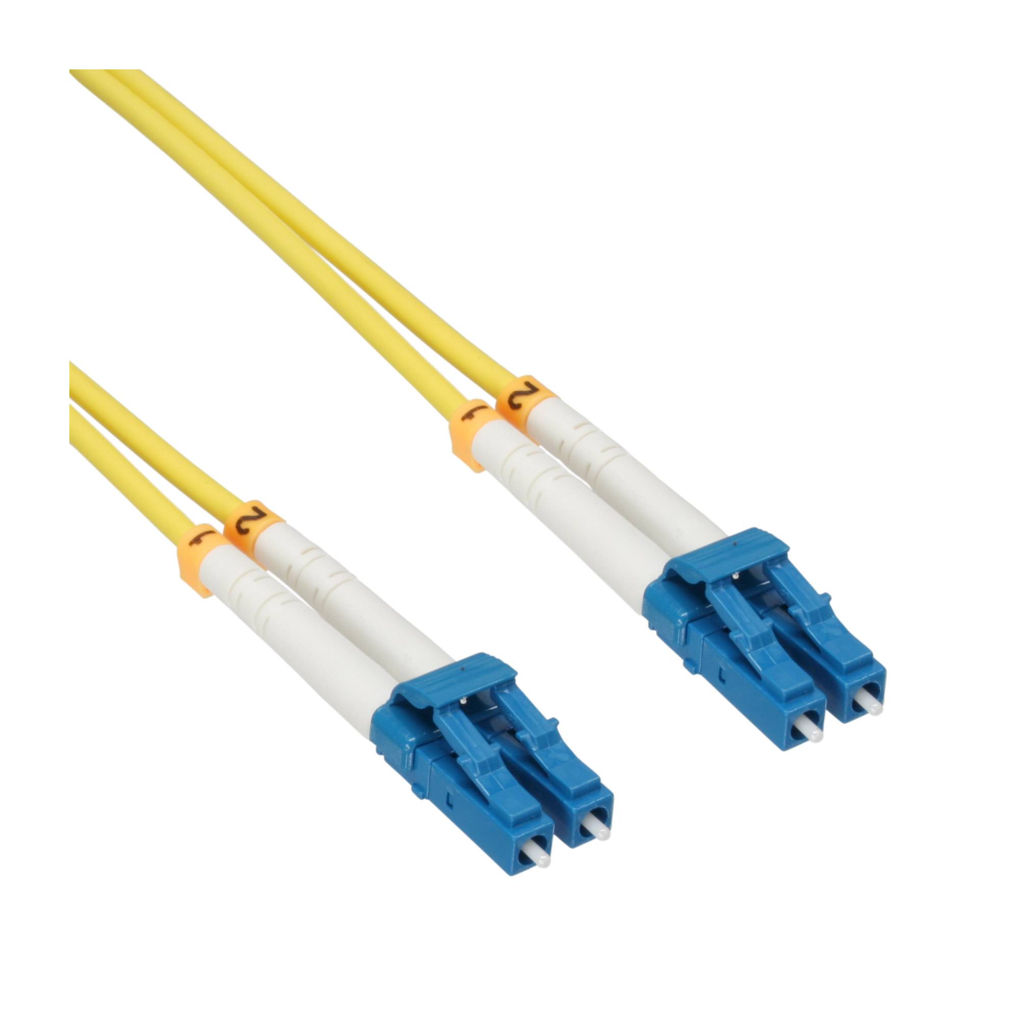 INLINE - LWL Duplex Kabel - LC/LC - 9/125µm - OS2 - 2m