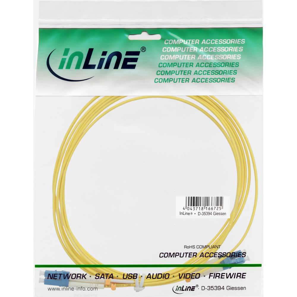 INLINE - LWL Duplex Kabel - LC/LC - 9/125µm - OS2 - 5m