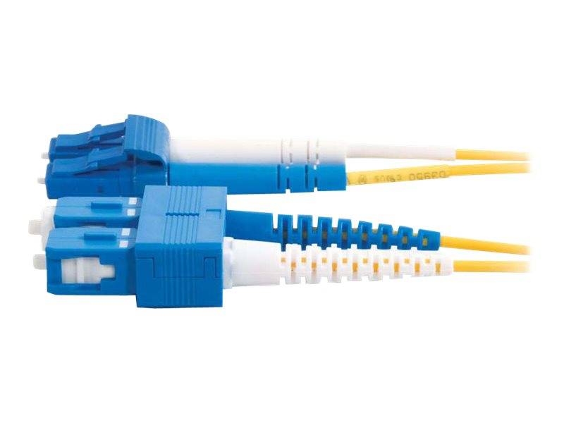 C2G LC-SC 9/125 OS1 Duplex Singlemode PVC Fiber Optic Cable (LSZH)