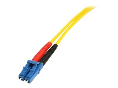StarTech.com 1m Fiber Optic Cable - Single-Mode Duplex 9/125 - LSZH - LC/SC - OS1 - LC to SC Fiber Patch Cable (SMFIBLCS