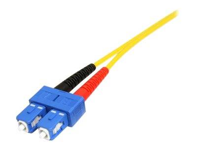 StarTech.com 1m Fiber Optic Cable - Single-Mode Duplex 9/125 - LSZH - LC/SC - OS1 - LC to SC Fiber Patch Cable (SMFIBLCS